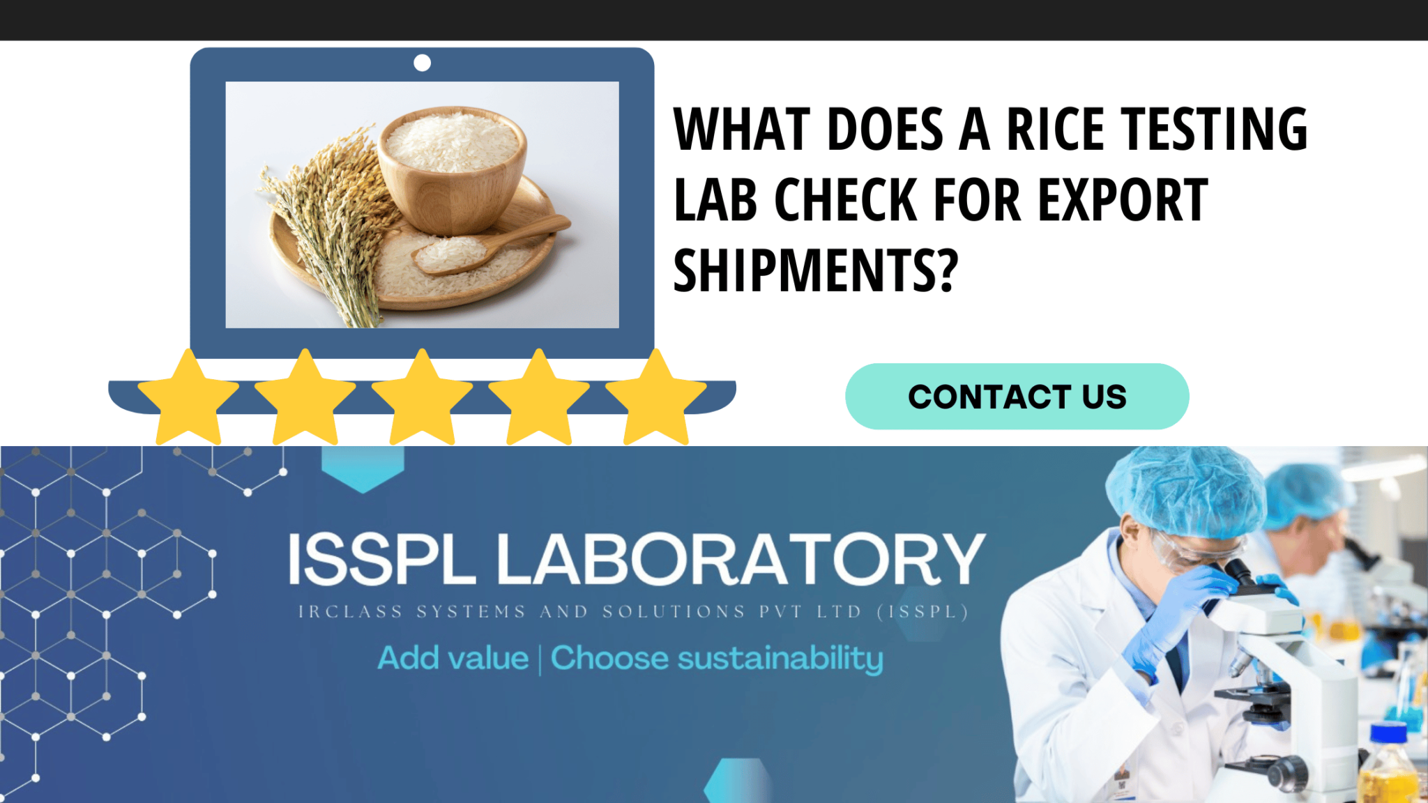 What Does a Rice Testing Lab Check for Export Shipments? - ISSPLLAB